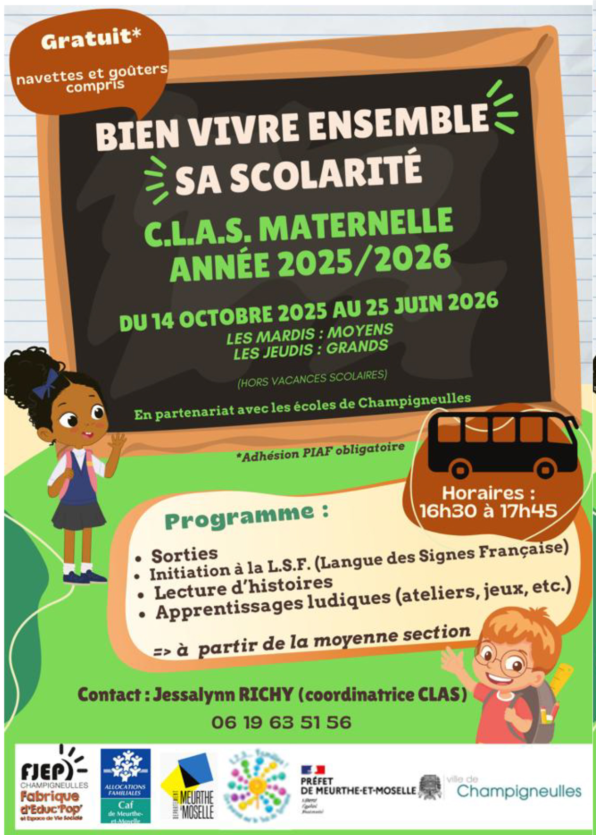 CLAS maternelle 2025 2026